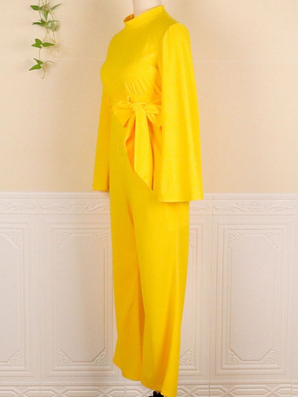 Effen Casual Damesjumpsuit Over De Volledige Lengte