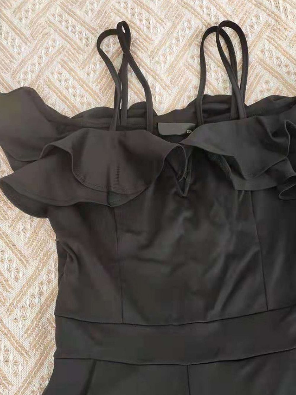 Enkellange Falbala Sexy Potlood Broek Slanke Jumpsuit
