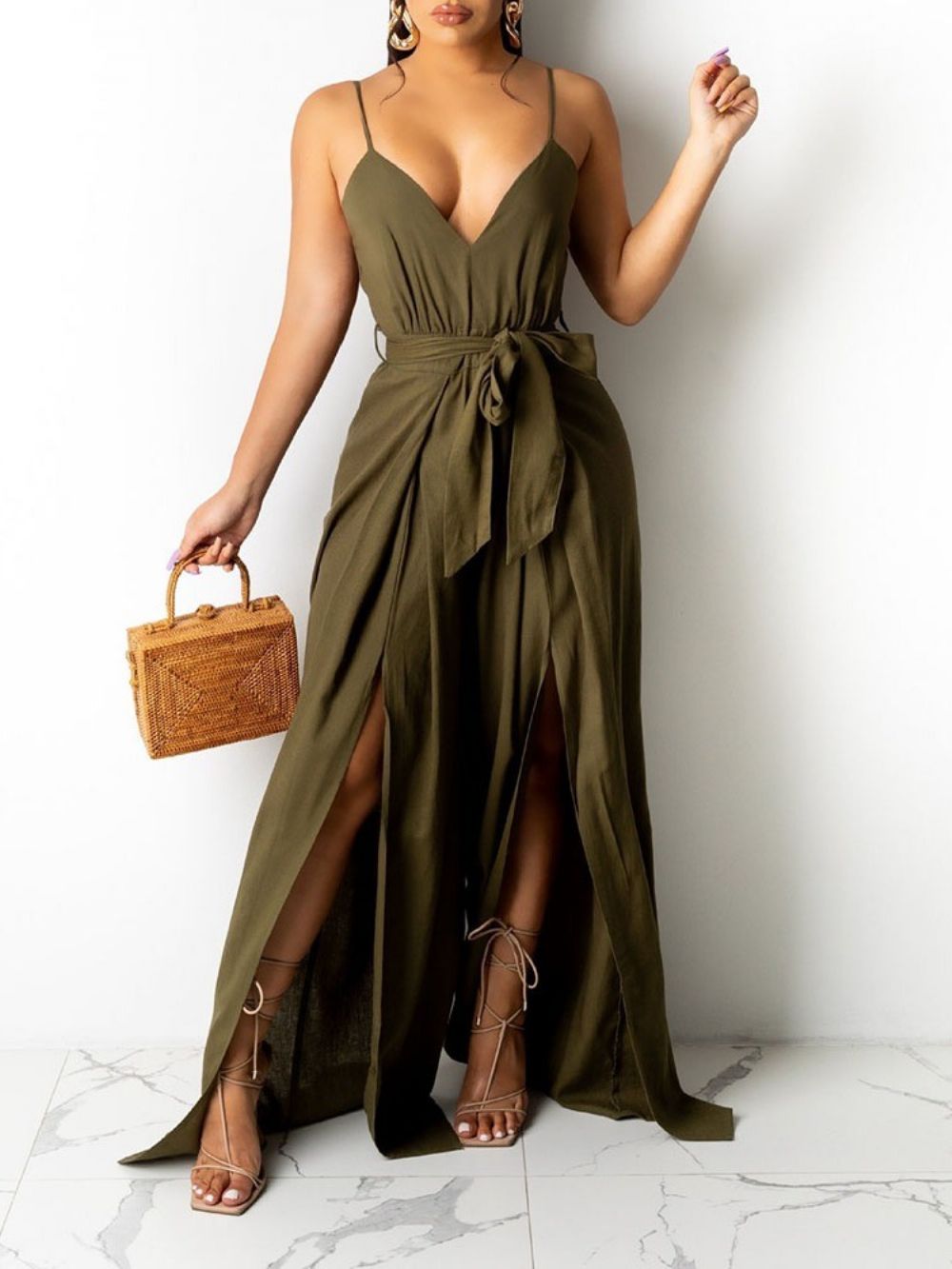 Full Length Fashion Backless Slim Jumpsuit Dames
