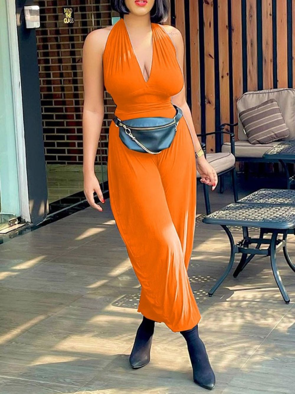 Lange Modieuze Slanke Jumpsuit Dames