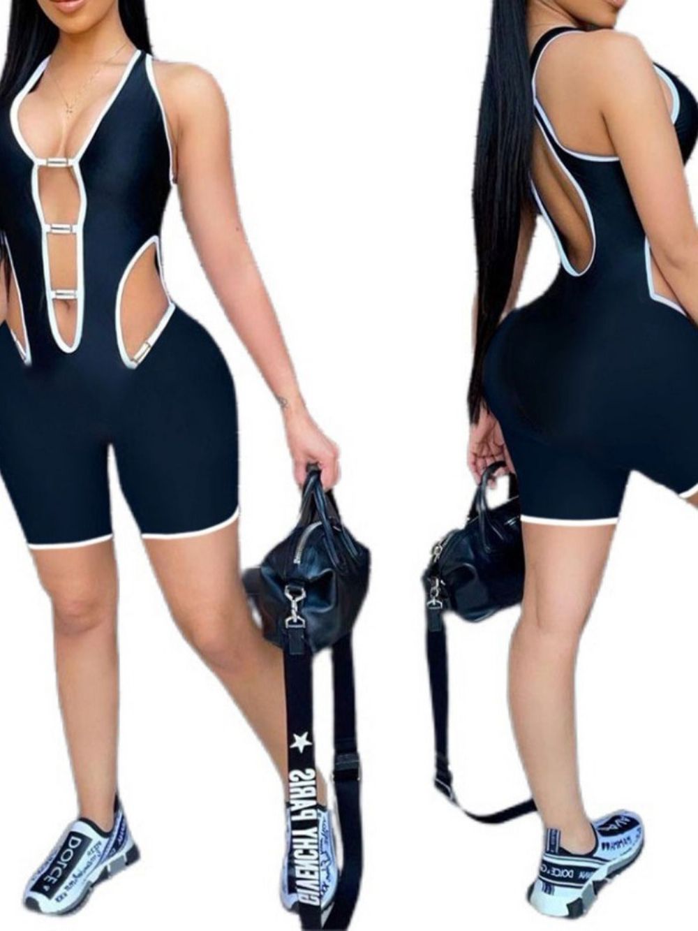 Sexy Shorts Backless Slanke Jumpsuit Dames Romper