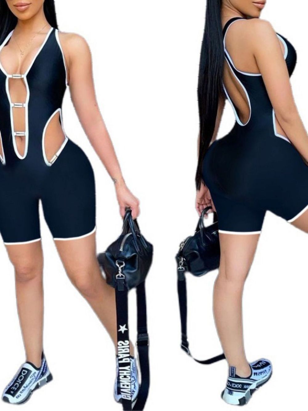 Sexy Shorts Backless Slanke Jumpsuit Dames Romper