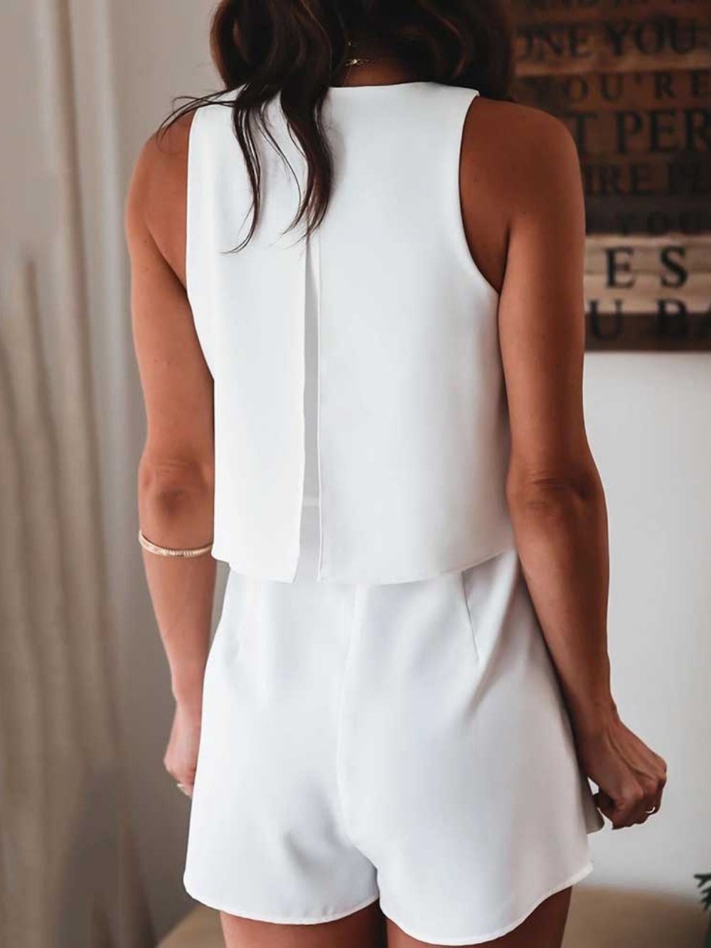 Shorts Office Lady Effen Rechte Slanke Romper Dames