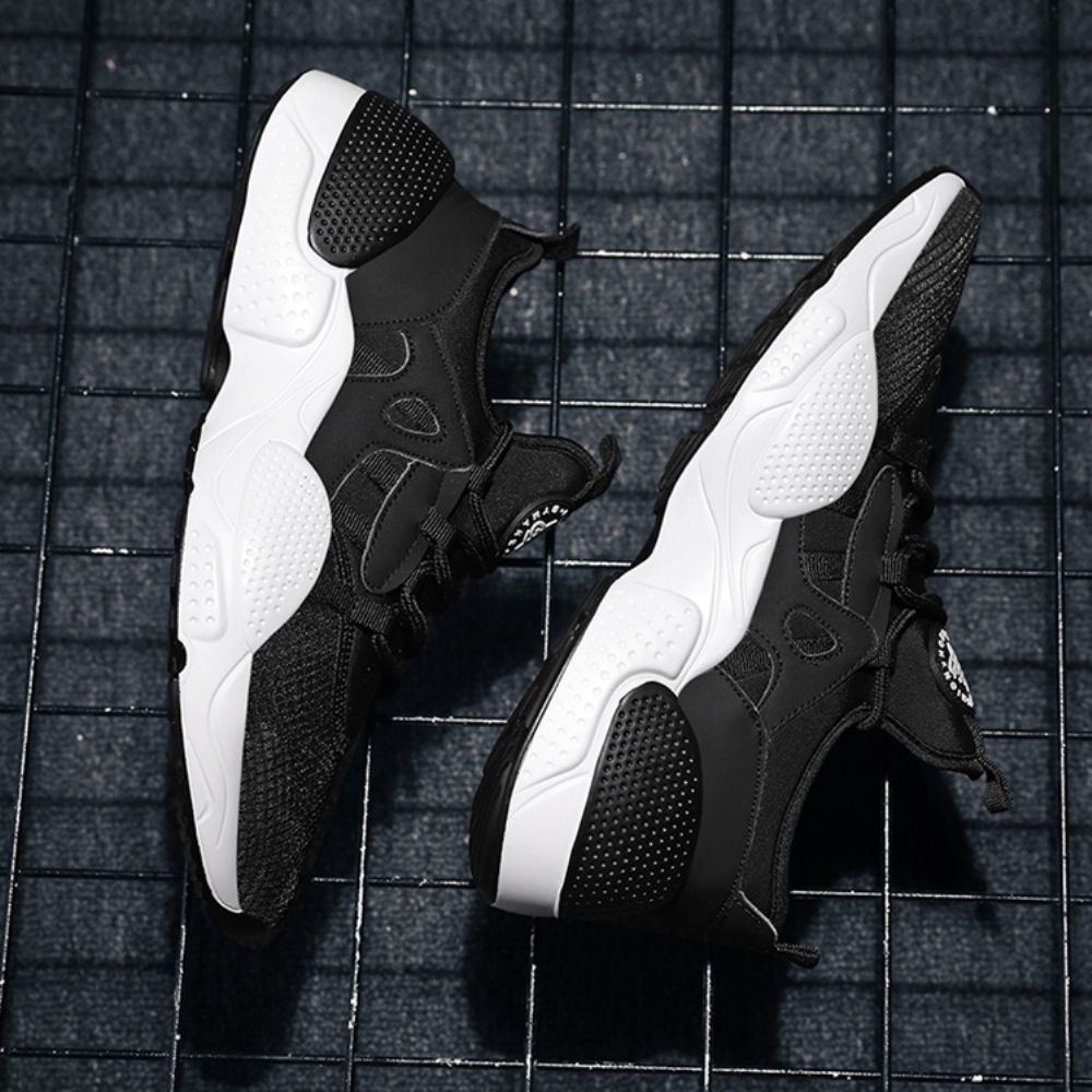 Mesh-Hardloopschoenen Heren Met Kleurvlakken