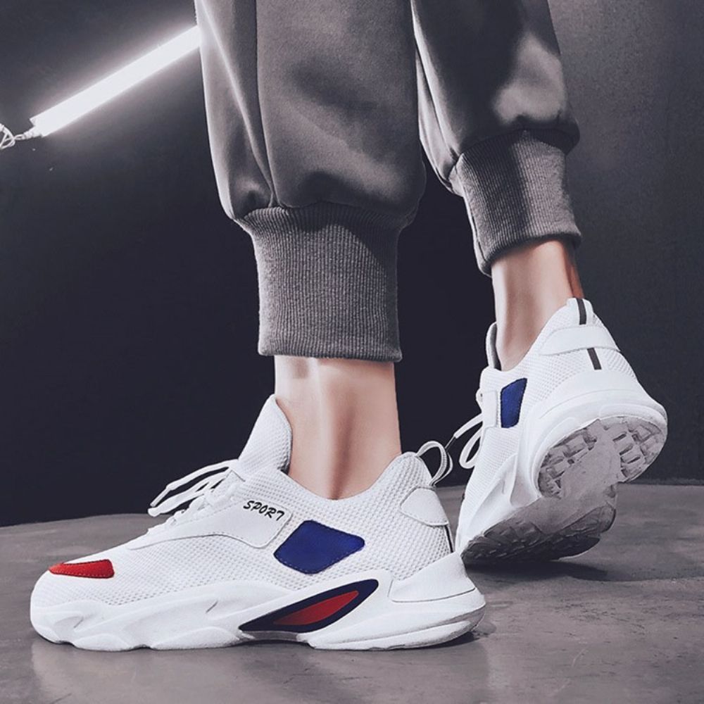 Mesh Patchwork Vetersneakers Heren