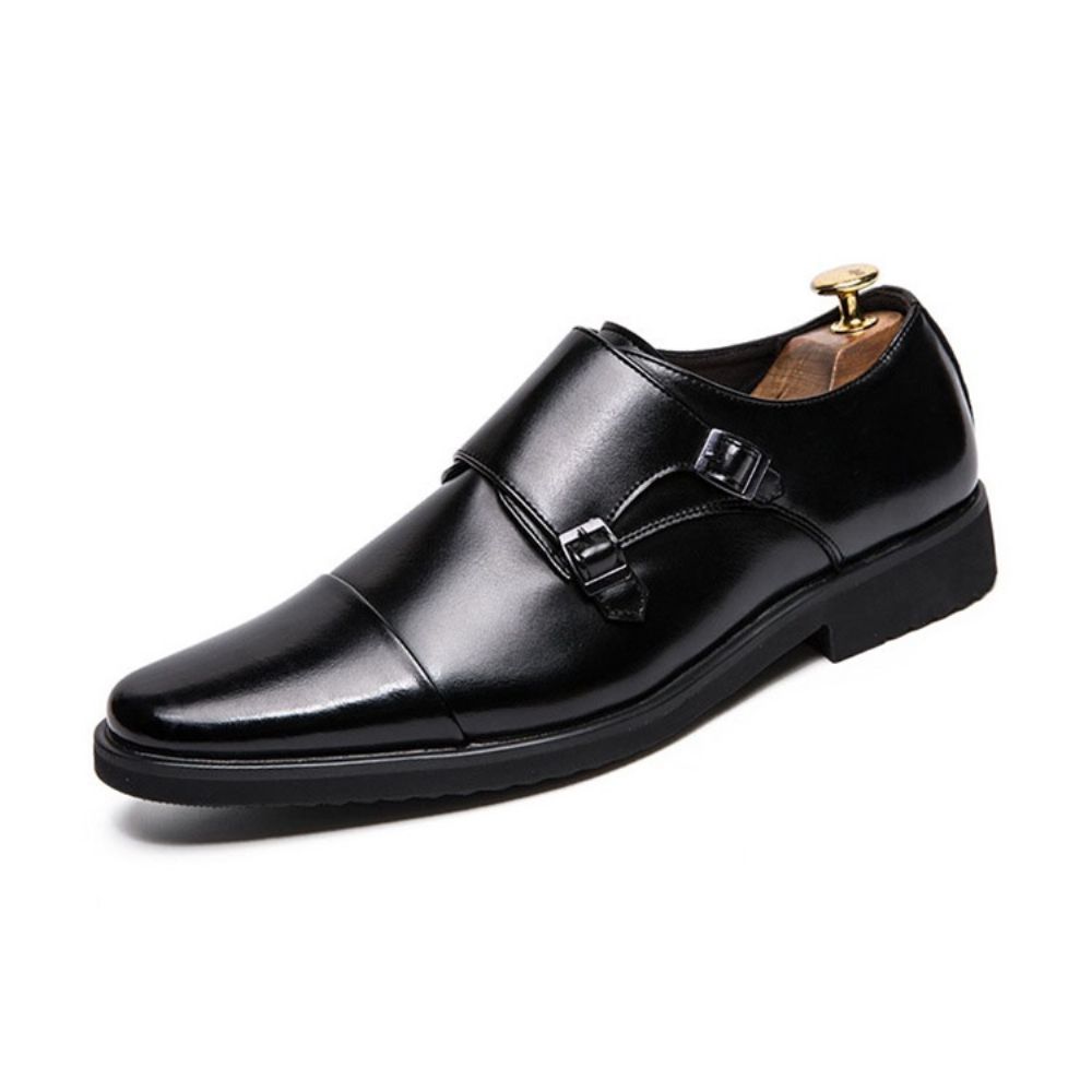 Geklede Schoenen Heren Met Kleurblok En Ronde Neus