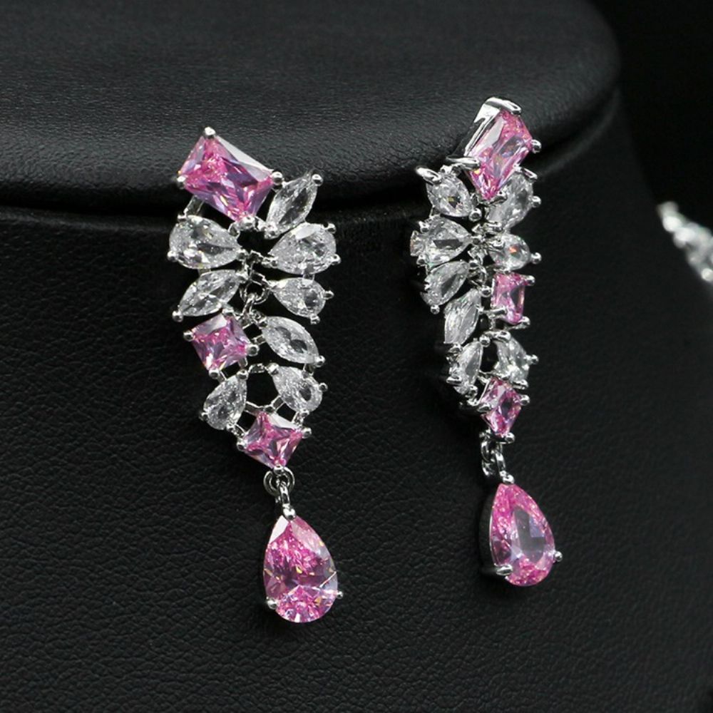 Kleurblok Oorbellen Bruiloft Sieraden Sets