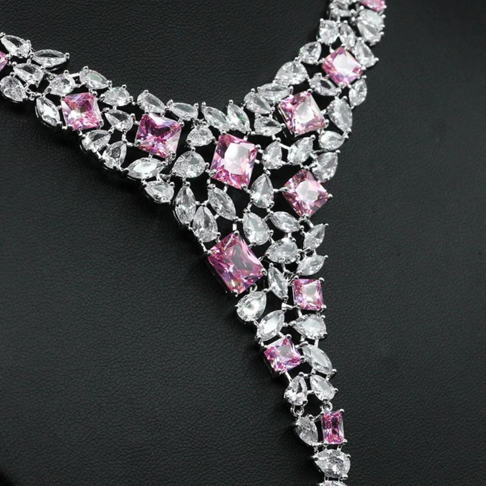 Kleurblok Oorbellen Bruiloft Sieraden Sets