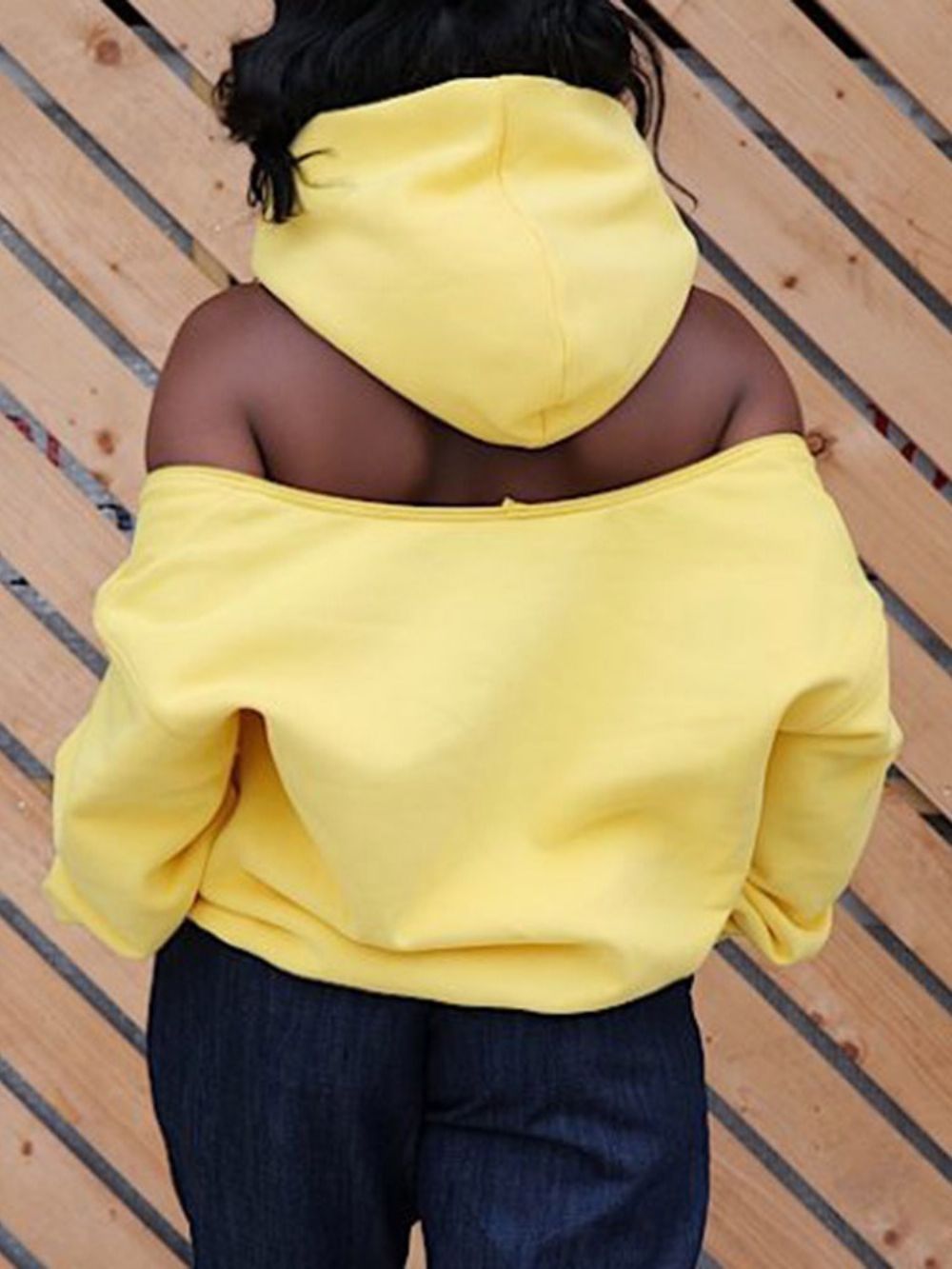 Effen Holle Standaard Fleece Hoodie