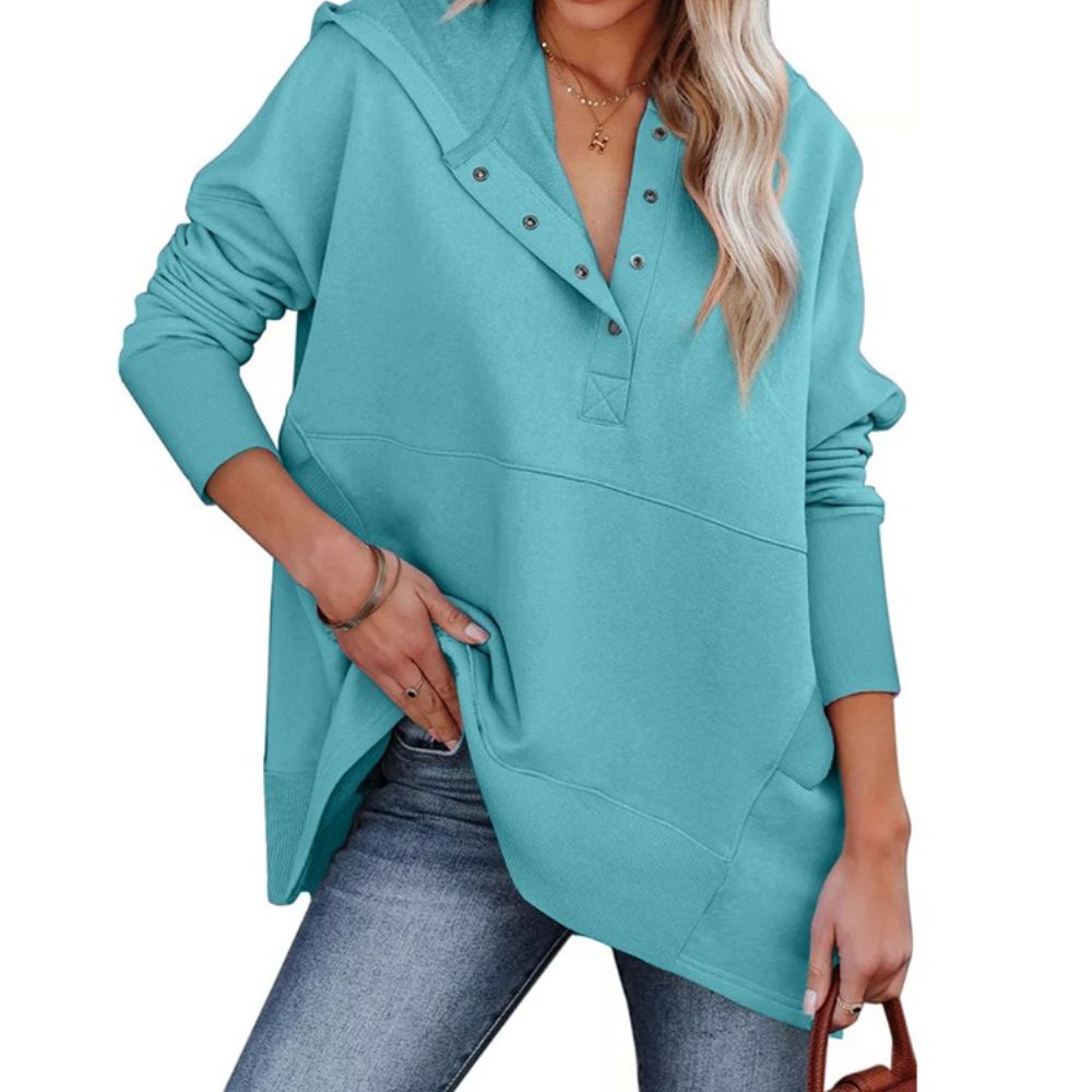 Effen Standaard Lente-Hoodie Met Zak