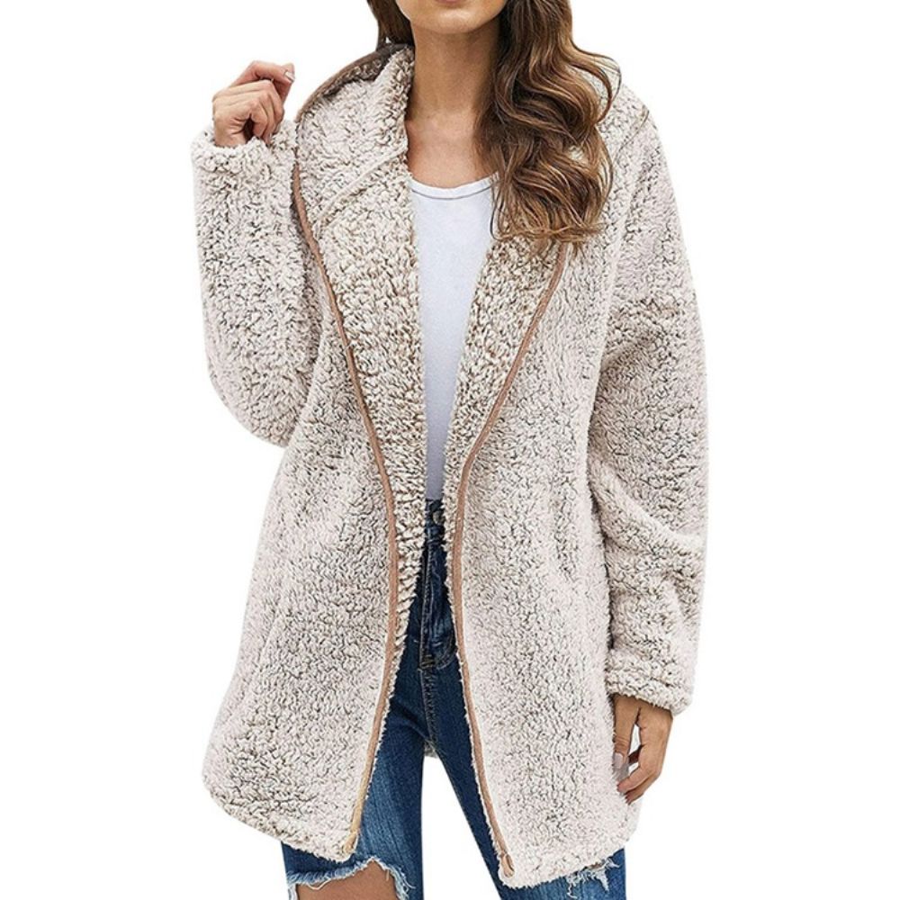 Rits Patchwork Fleece Halflange Hoodie