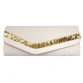 Koreaanse Stijl Effen Kleur Satijnen Clutch