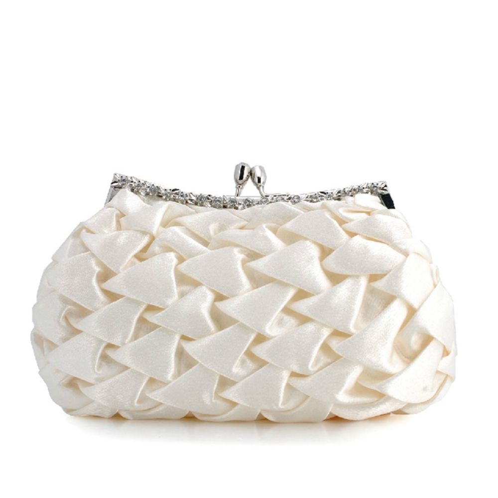 Shell-Vormige Gebreide Hasp Dames Clutch