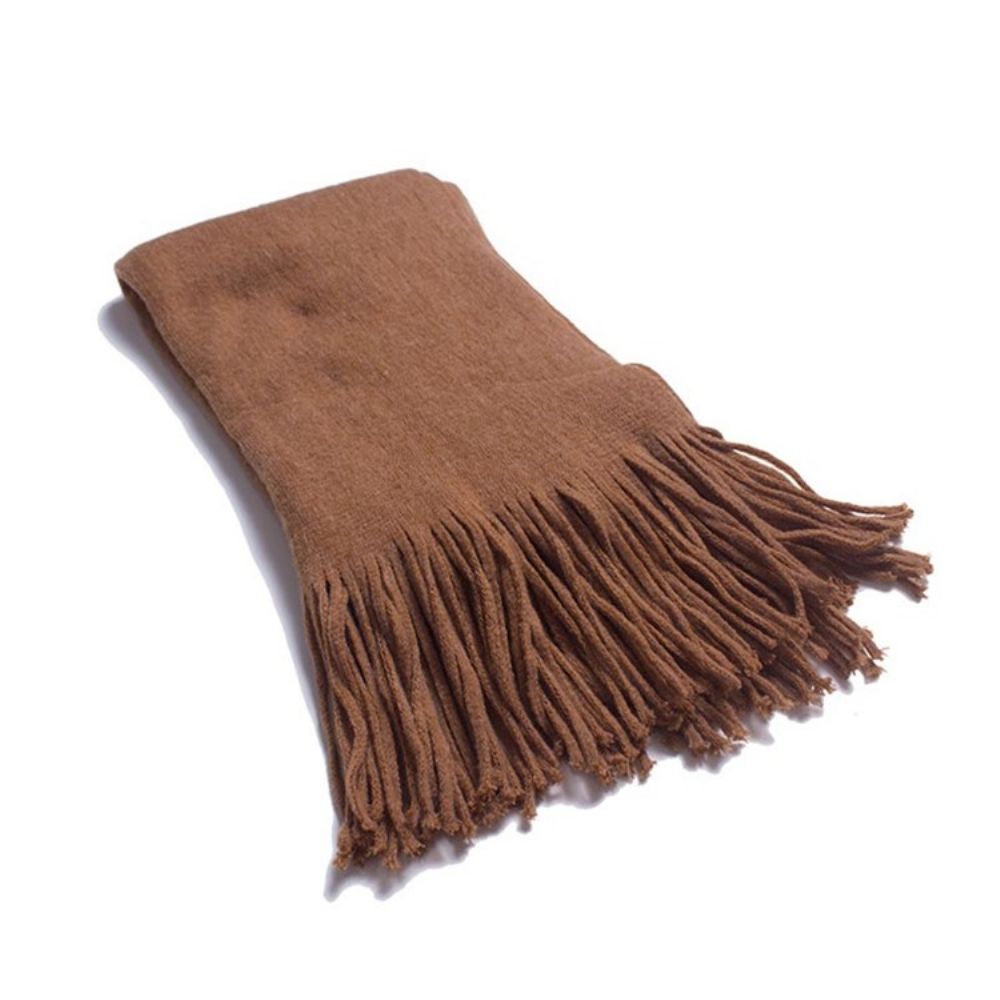 Casual Effen Sjaals Van Acryl