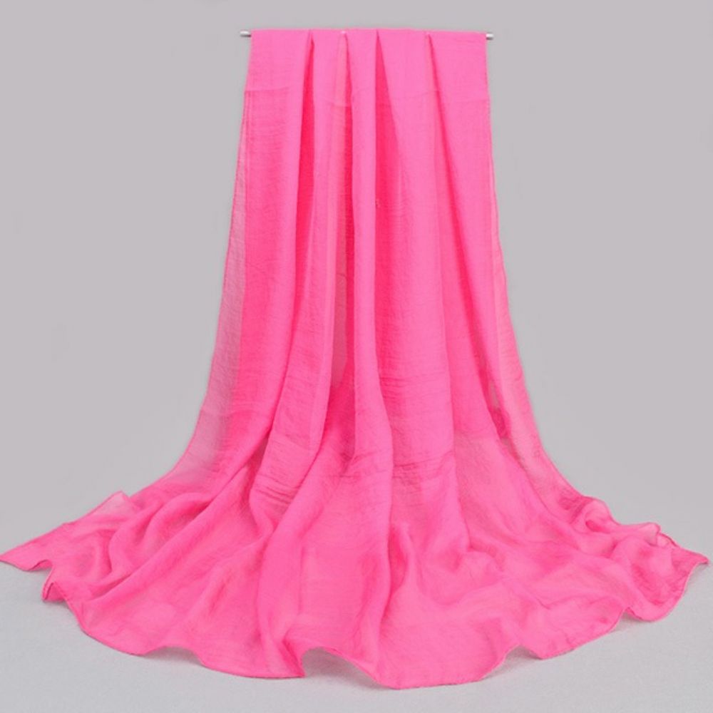 Effen Kleur Chiffon Sjaal