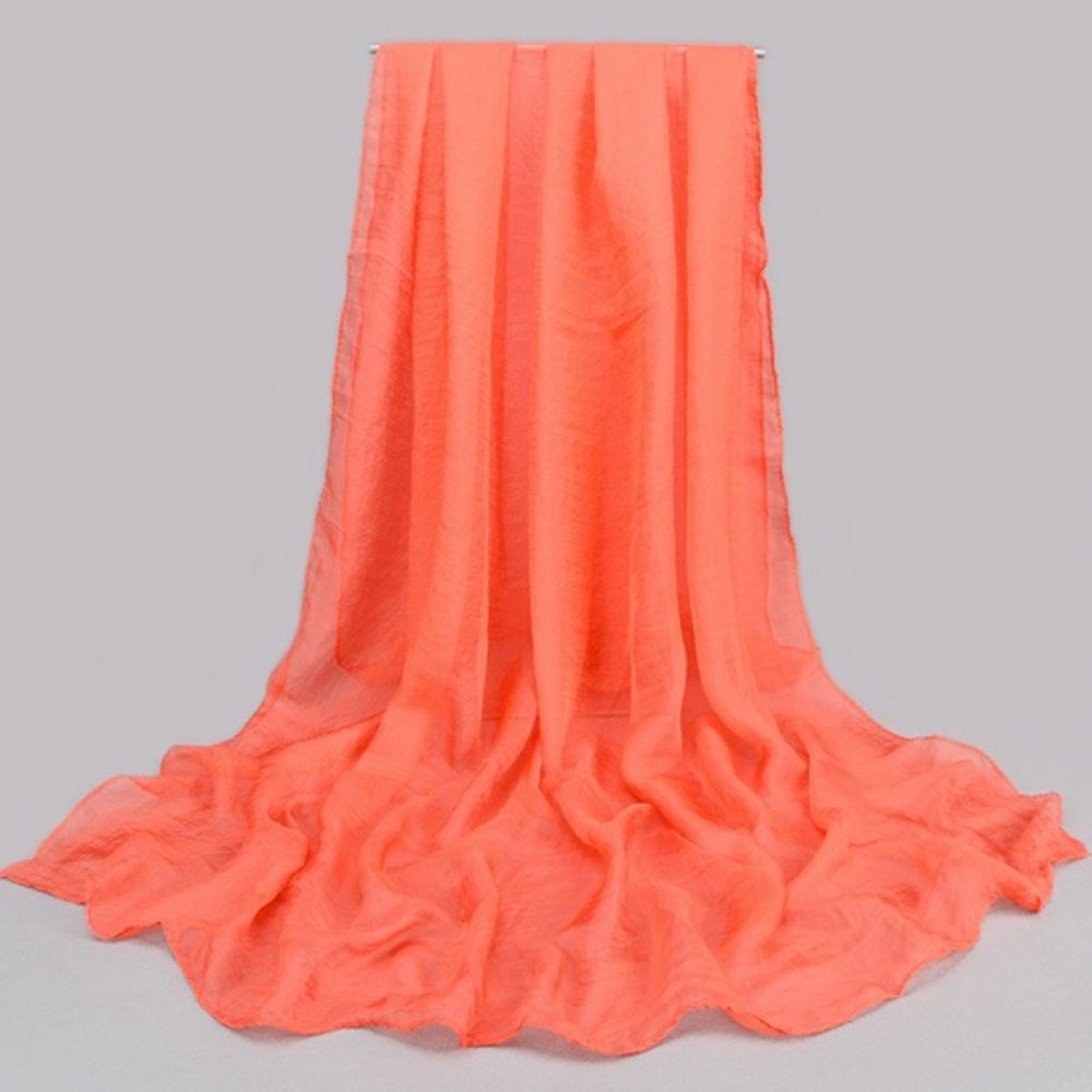 Effen Kleur Chiffon Sjaal
