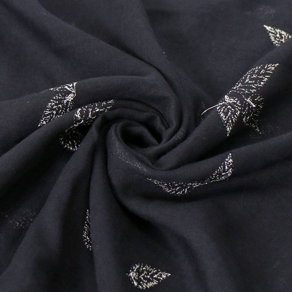 Vintage Plantensjaal Met Borduursel