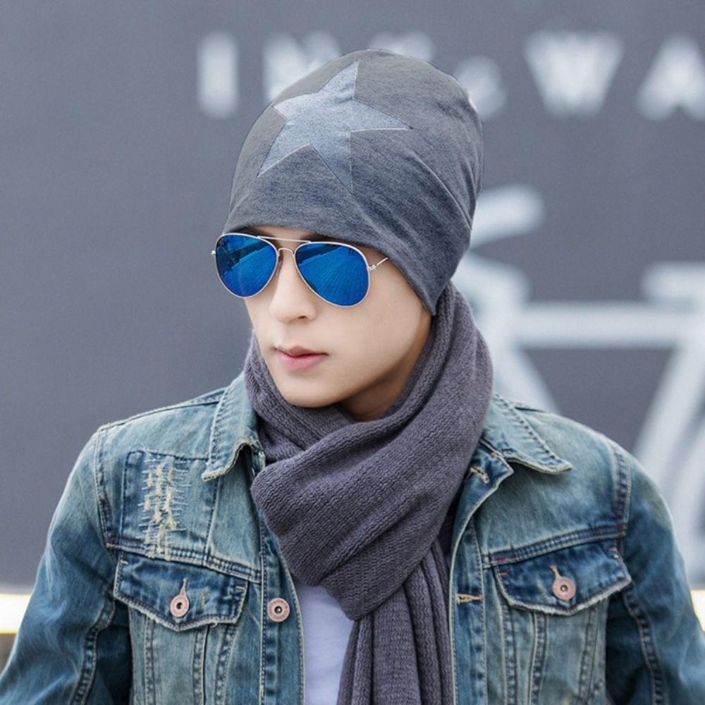 Koreaanse Stijl Star Pinted Beknopte Herenhoed