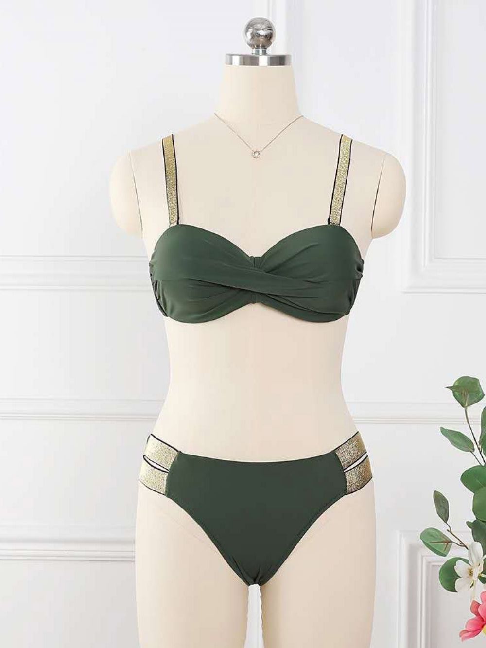 Kleurblok Sexytankini Set Badmode