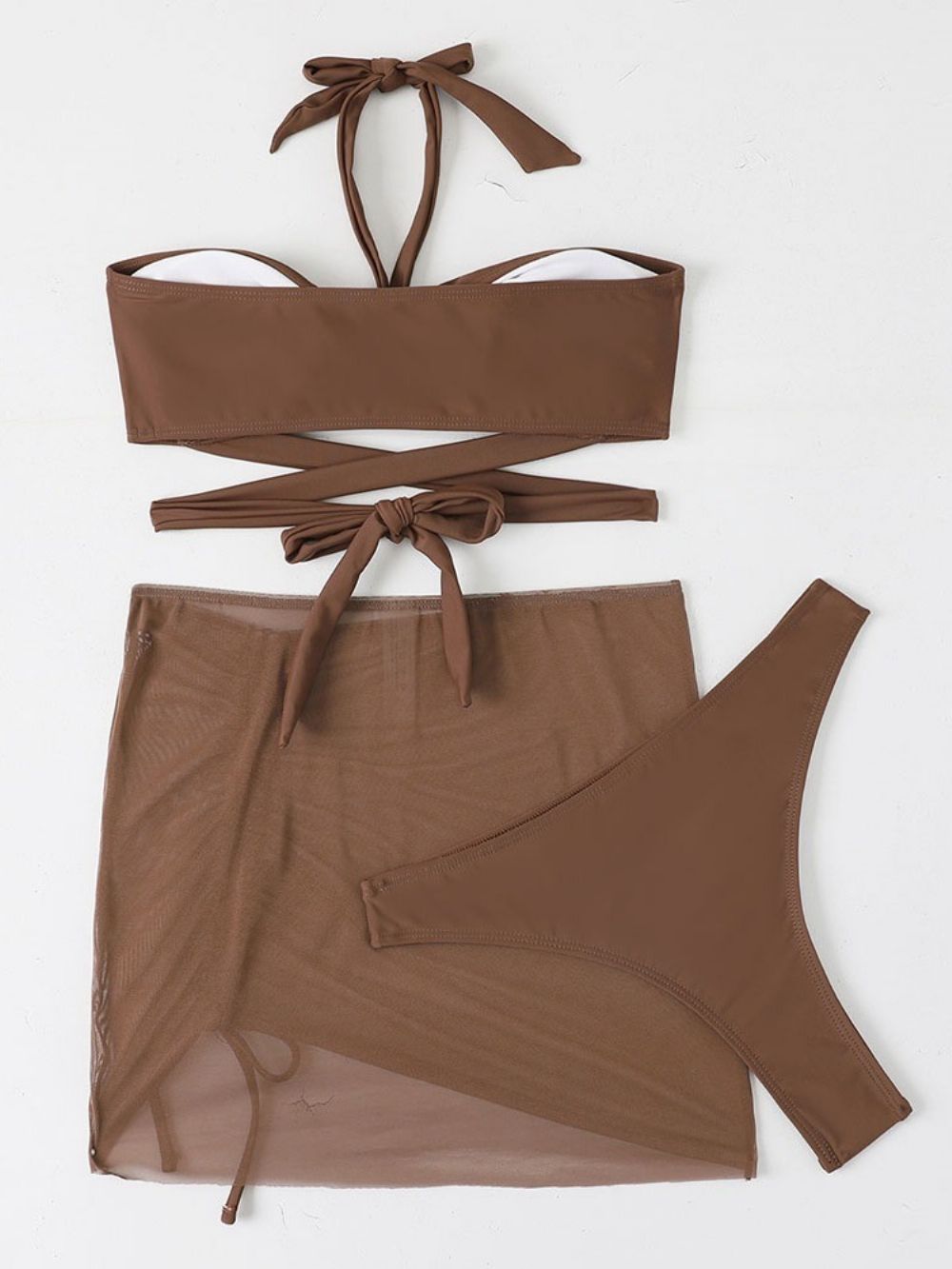 Sexy Tankini-Set Effen Dameszwemkleding
