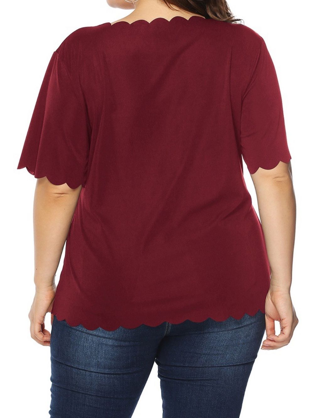 Halflang Smal T-Shirt Met Ronde Hals En Halflange Mouwen