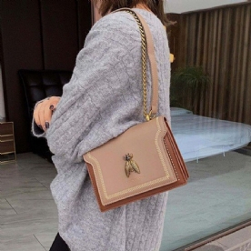 Chain Pu Rechthoekige Crossbodytassen Dames