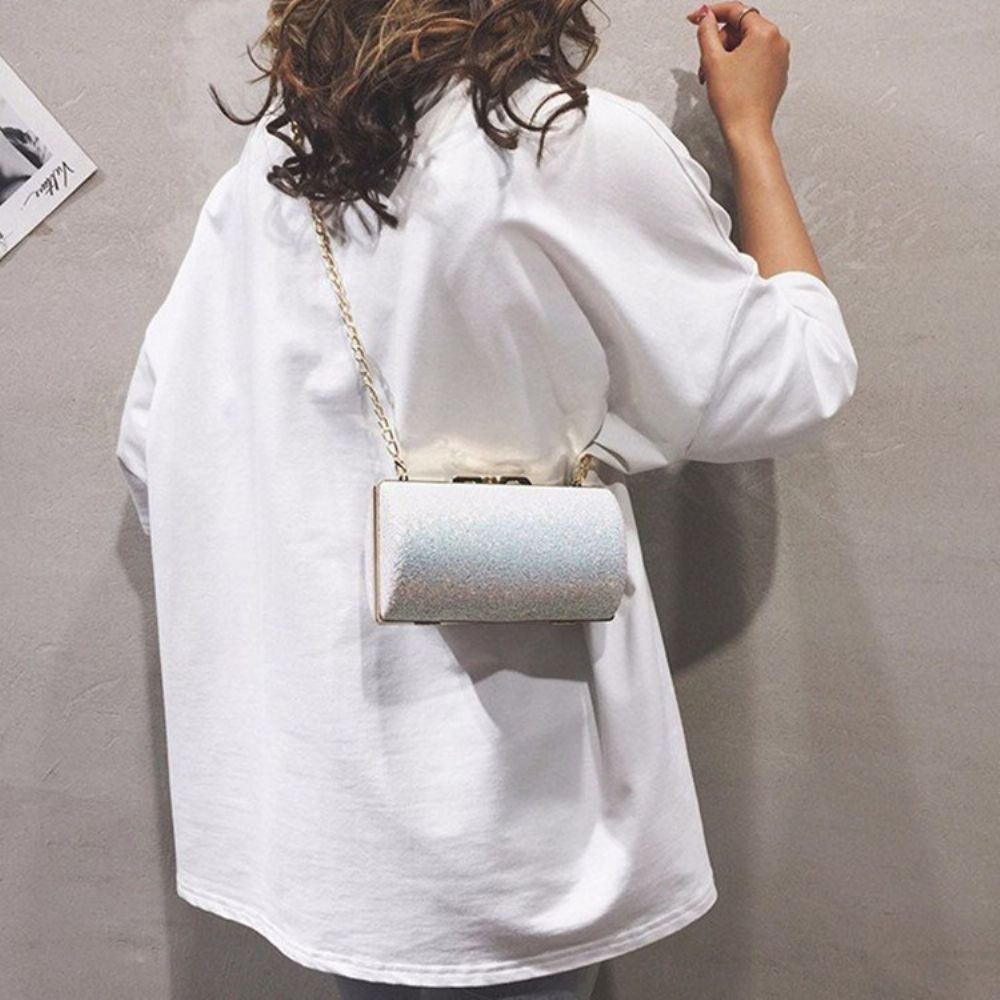 Cirkelvormige Crossbodytassen Met Pailletten