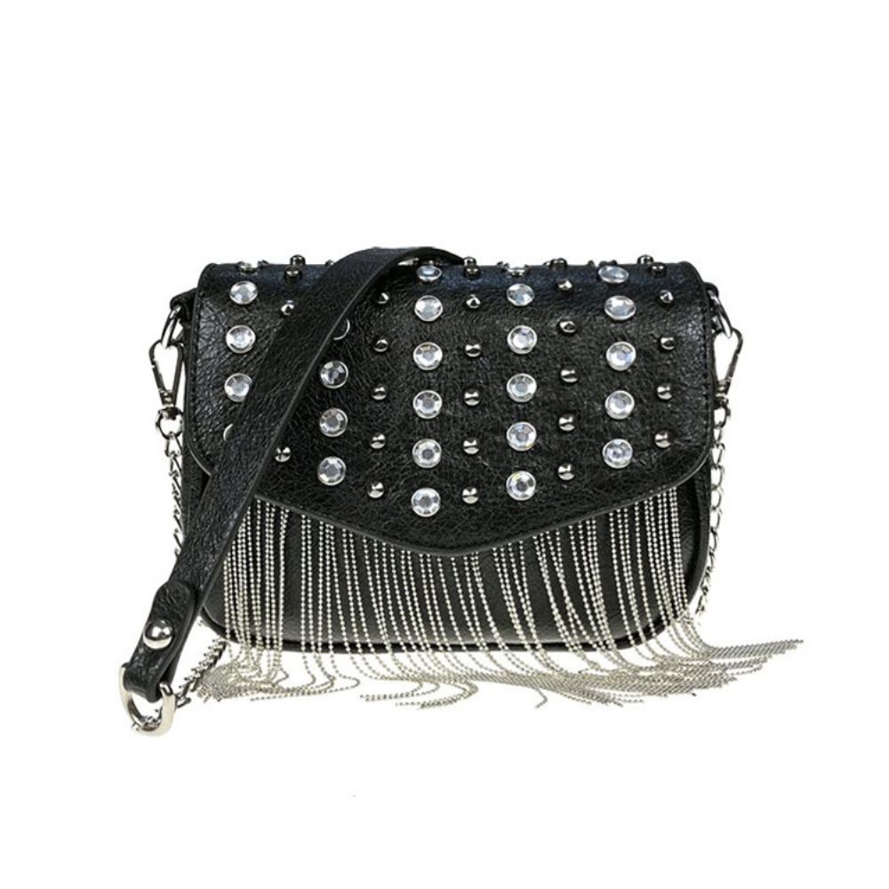 Effen Pu-Diamant Rechthoekige Crossbodytassen