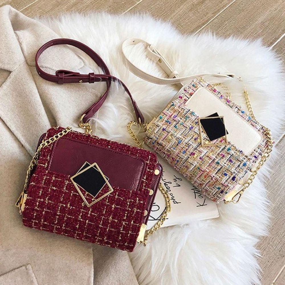 Ketting Rechthoekige Elegante Crossbody Tassen