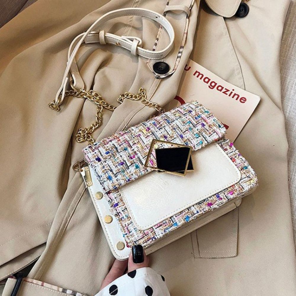 Ketting Rechthoekige Elegante Crossbody Tassen