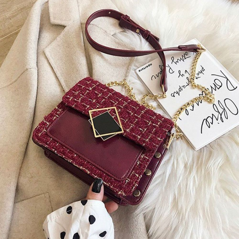 Ketting Rechthoekige Elegante Crossbody Tassen