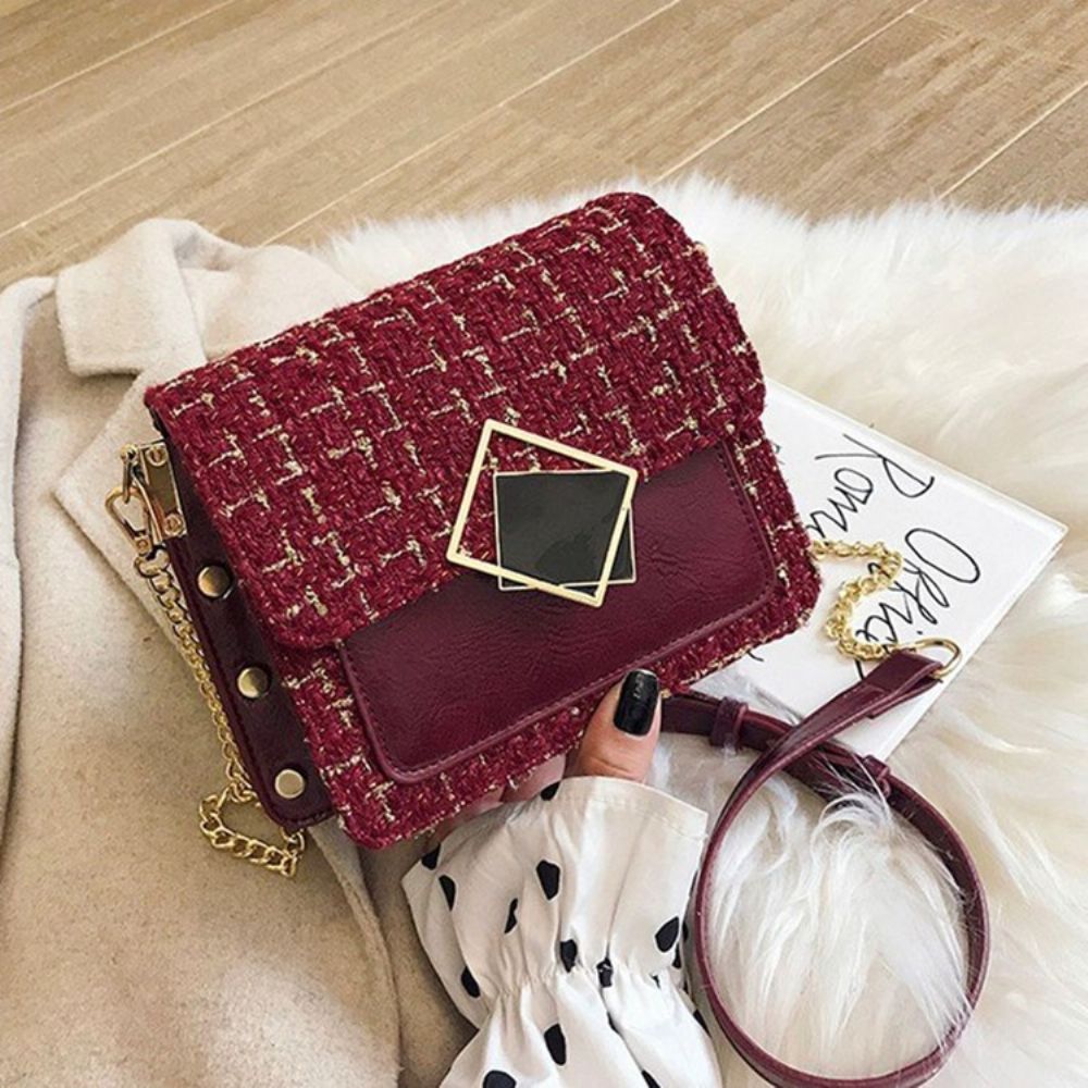 Ketting Rechthoekige Elegante Crossbody Tassen