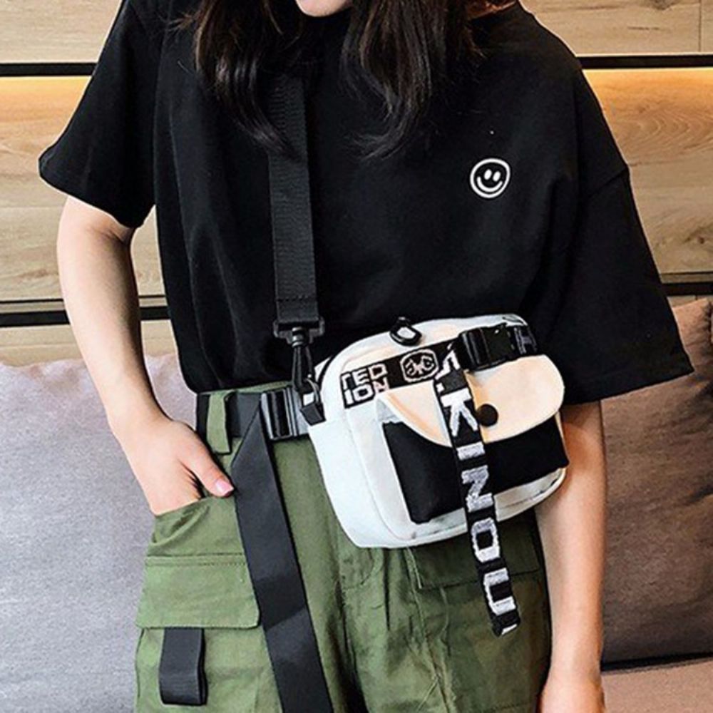 Met Riem Versierde Vierkante Crossbodytassen