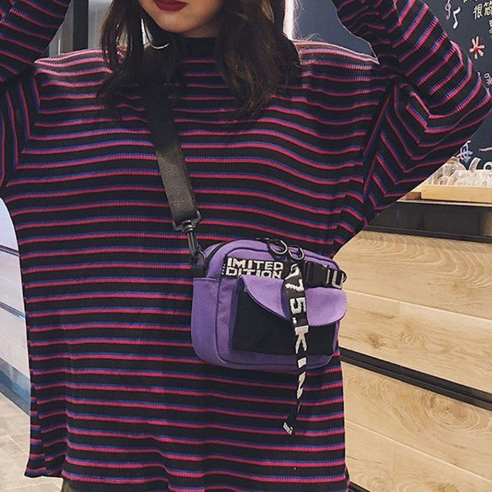 Met Riem Versierde Vierkante Crossbodytassen