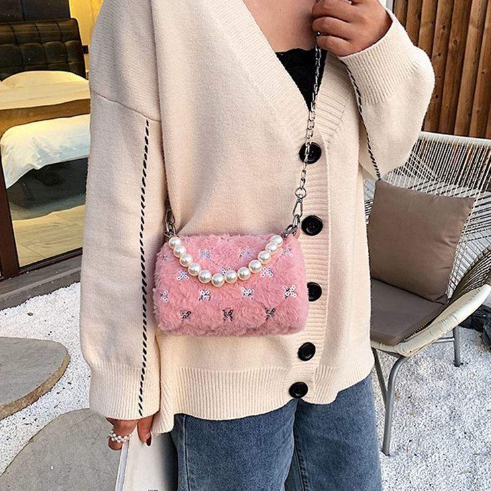 Pu-Ketting Circulaire Winter Crossbody Tassen