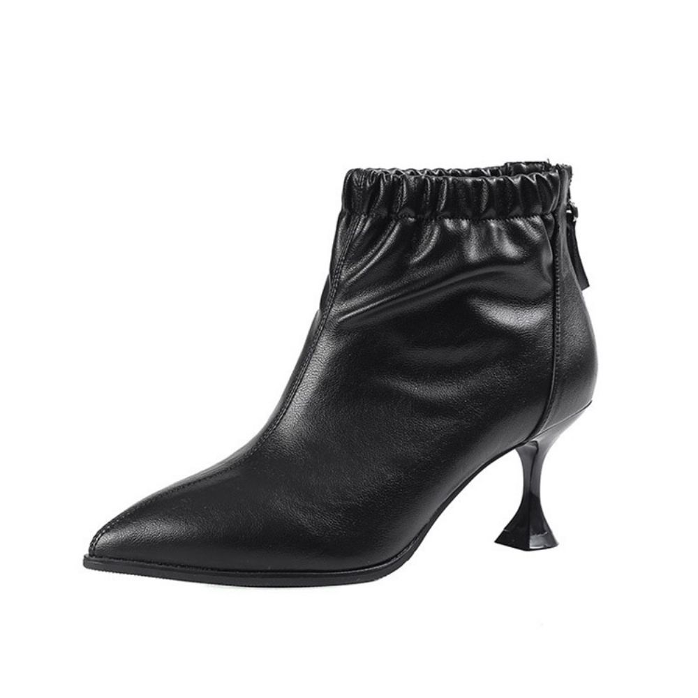 Stilettohak Effen Puntige Teen Pu-Mode Laarzen