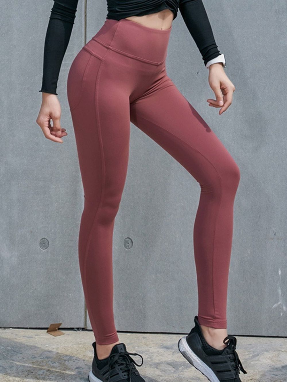 Ademende Stevige Enkellange Legging Yogabroek Tiktok-Legging Met Hoge Taille
