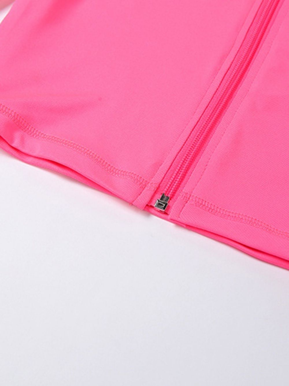 Anti-Zweet Polyester Effen Rits Kledingsets Met Lange Mouwen