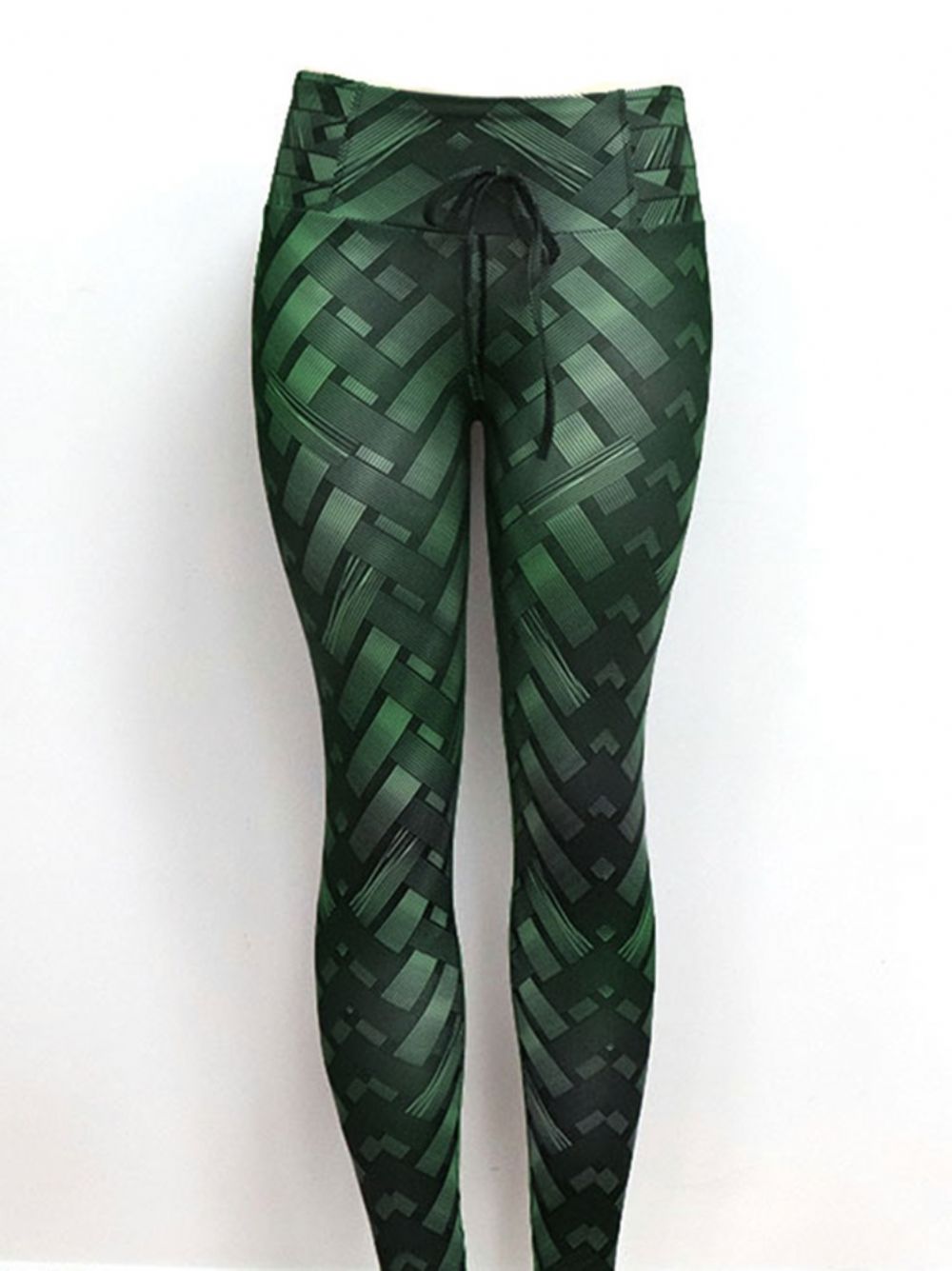 Effen Geweven Yogabroek Dames Met Hoge Taille Tiktok-Legging