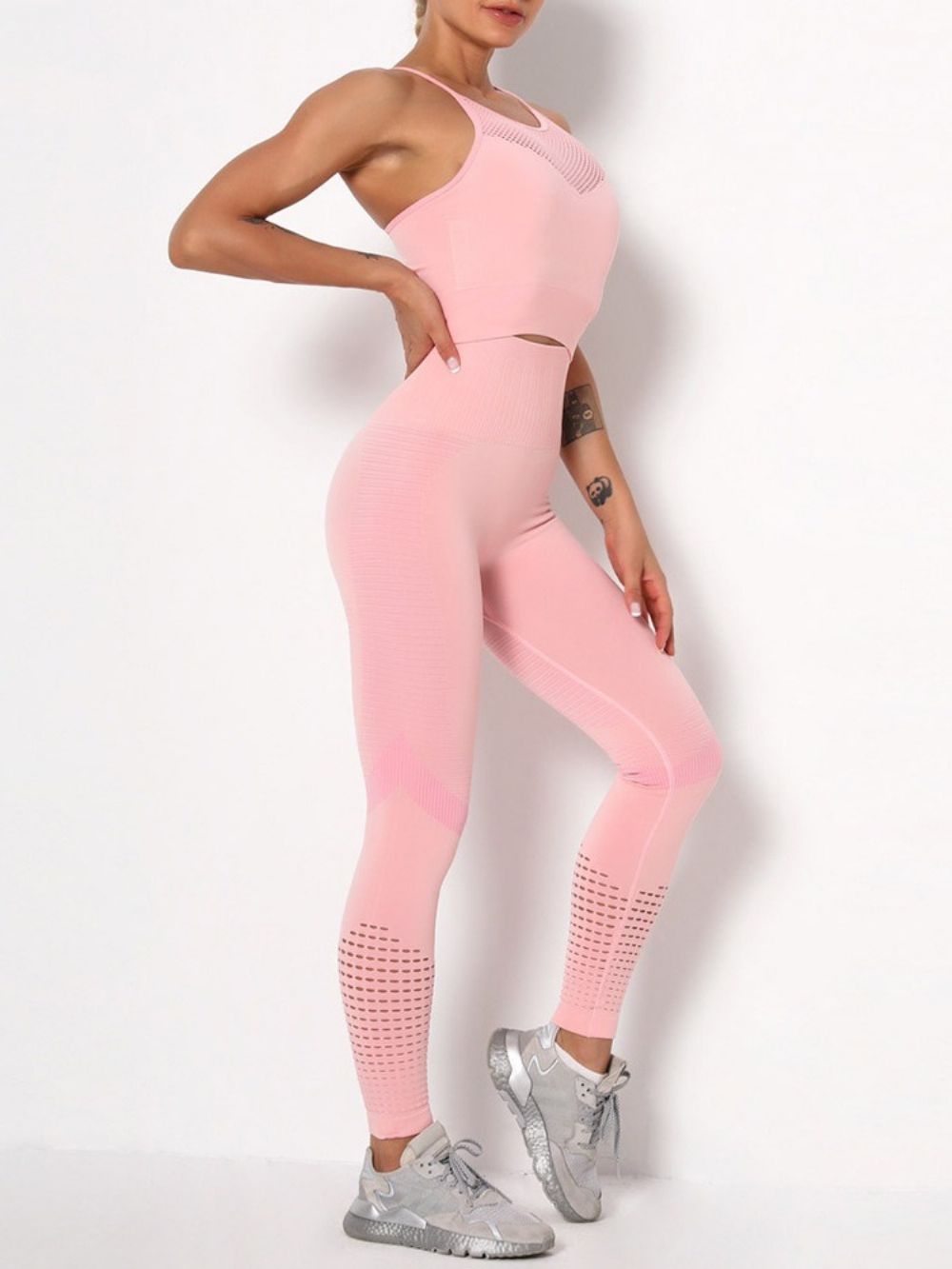 Nylon Sneldrogende Yogakledingsets Pullovers
