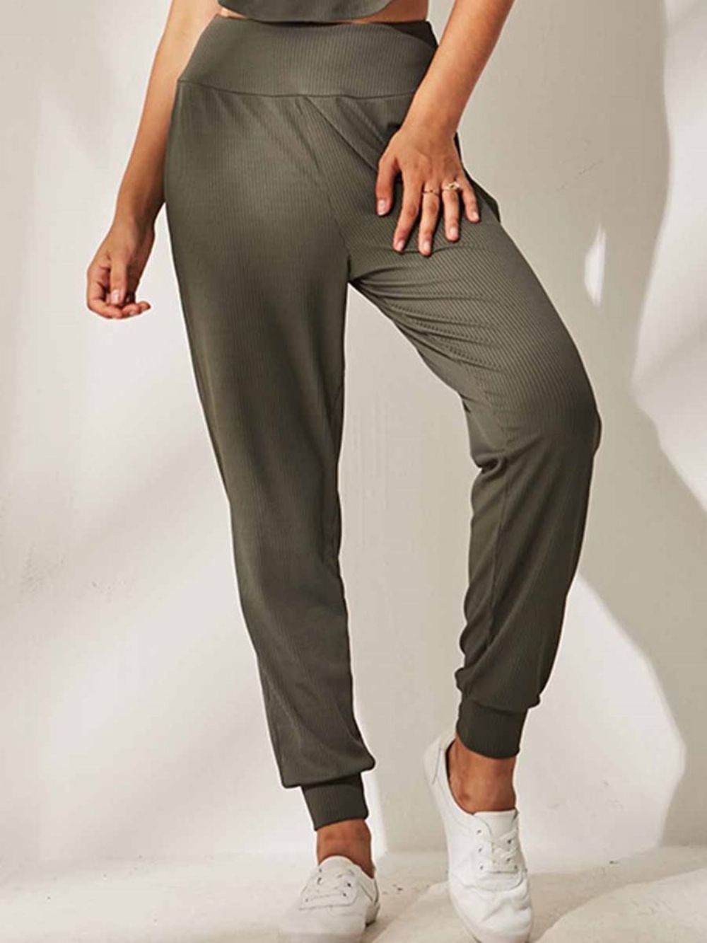 Solide Sneldrogende Polyester Yogabroek