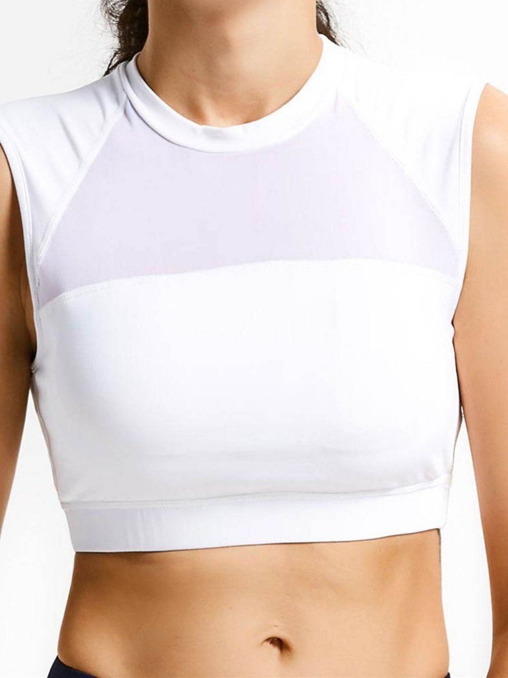 Solide Sneldrogende Pullover Zonder Mouwen