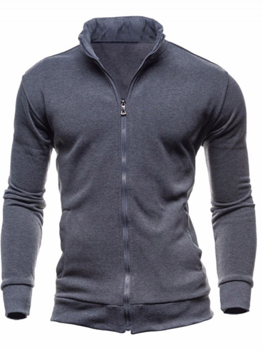 Vest Effen Casual Hoodies Heren Met Rits