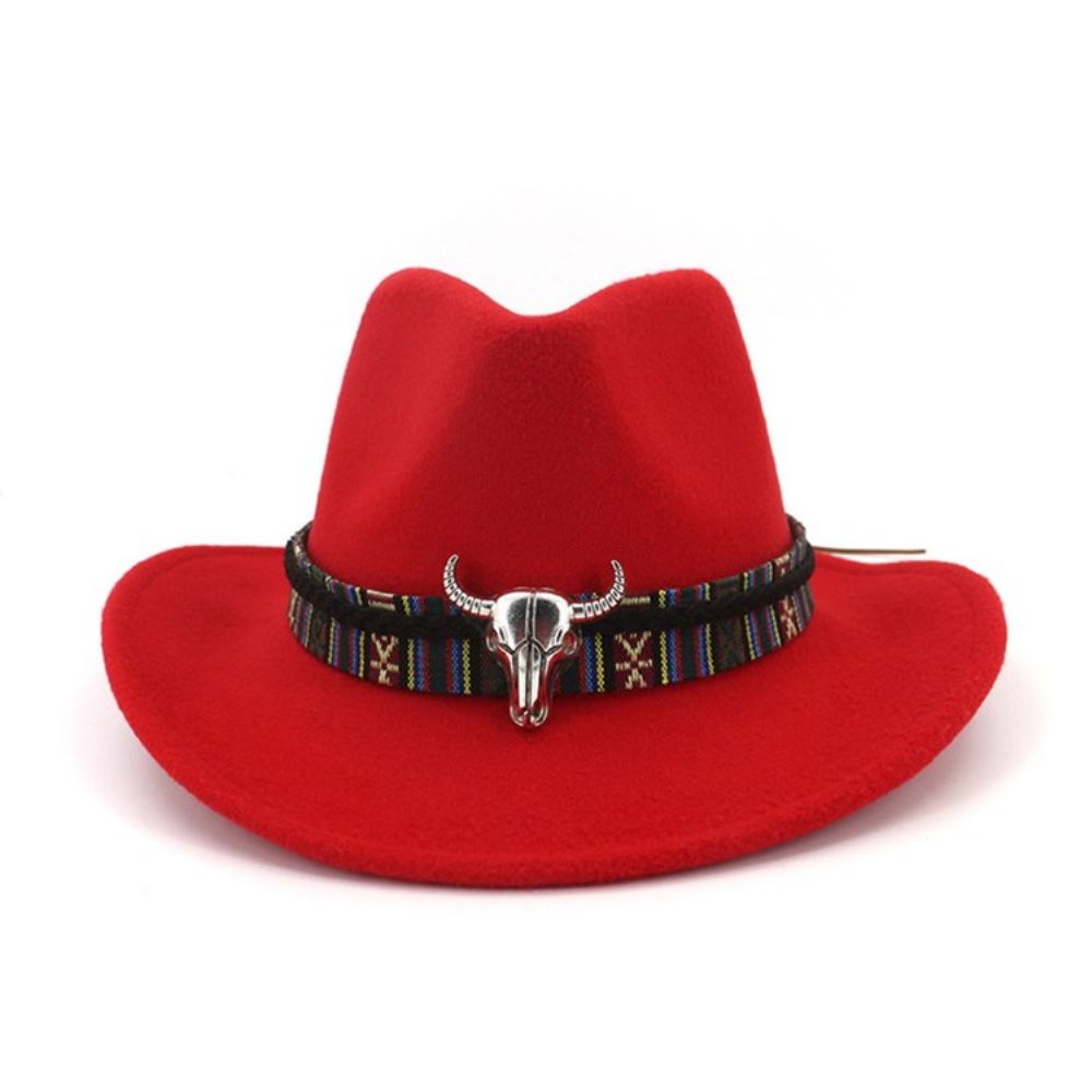 Verstelbare Cowboyhoed Van Wolmengsels