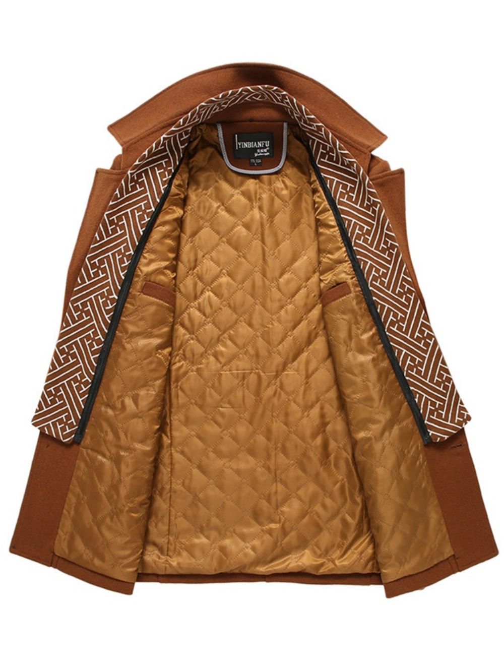 Slim-Fit Wollen Jassen Met Enkele Rij Knopen En Effen Revers