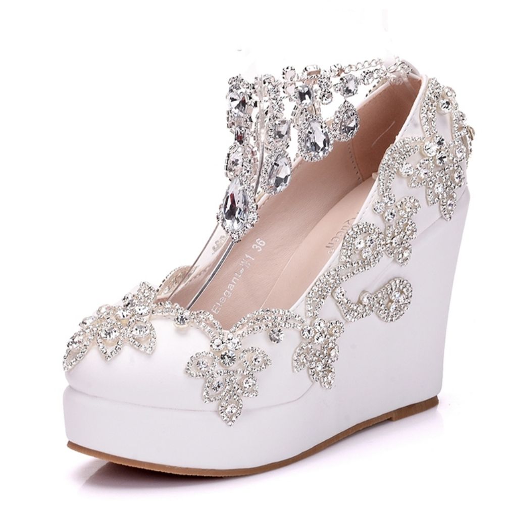 Strass Ketting Platform Sleehak Galaschoenen