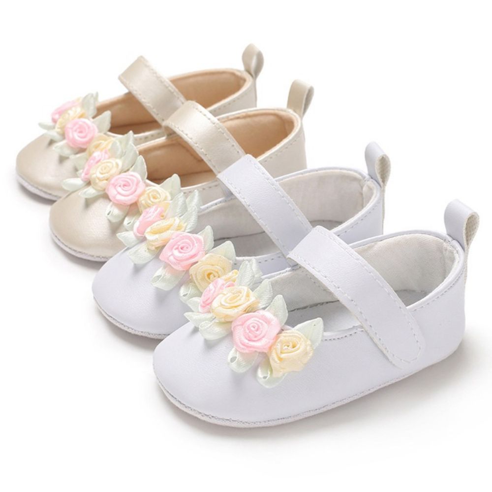 Bloemen Klittenband Babymeisje Schoenen
