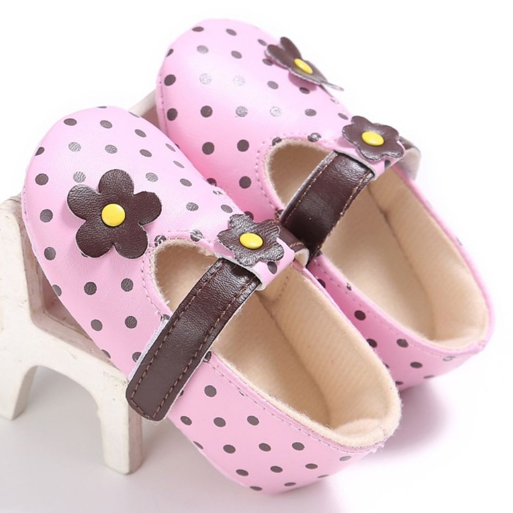 Peuterschoenen Met Klittenband En Bloemen