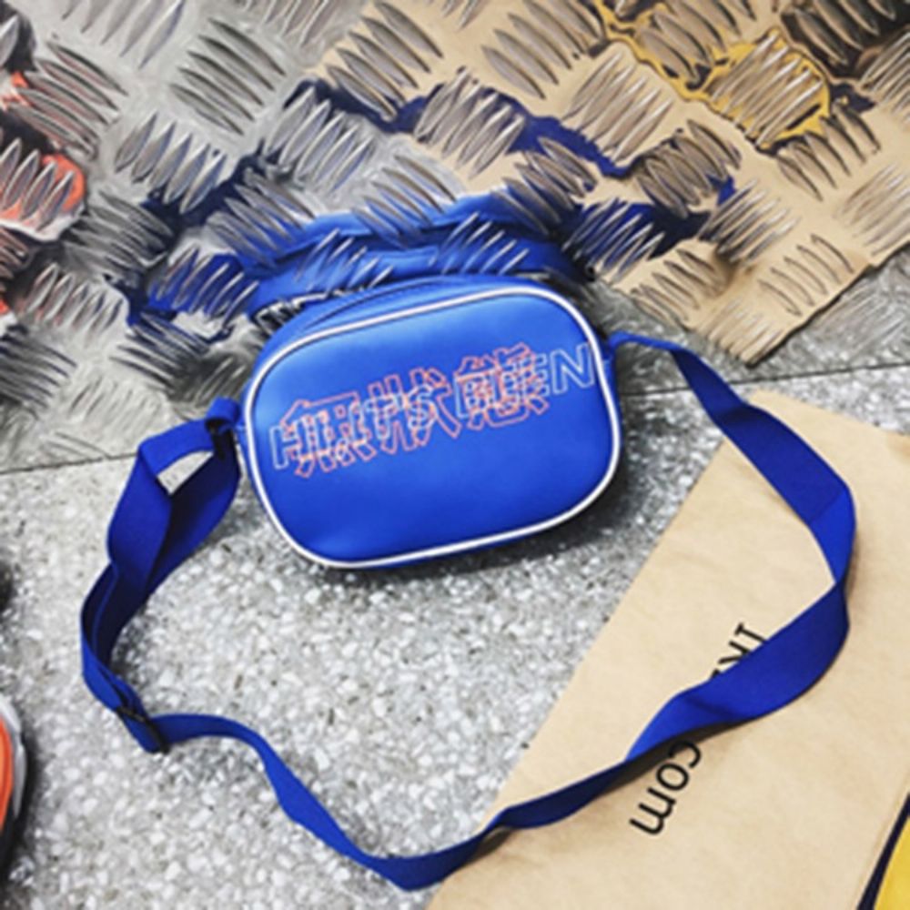 Crossbodytas Met Nylon Geruite Draad