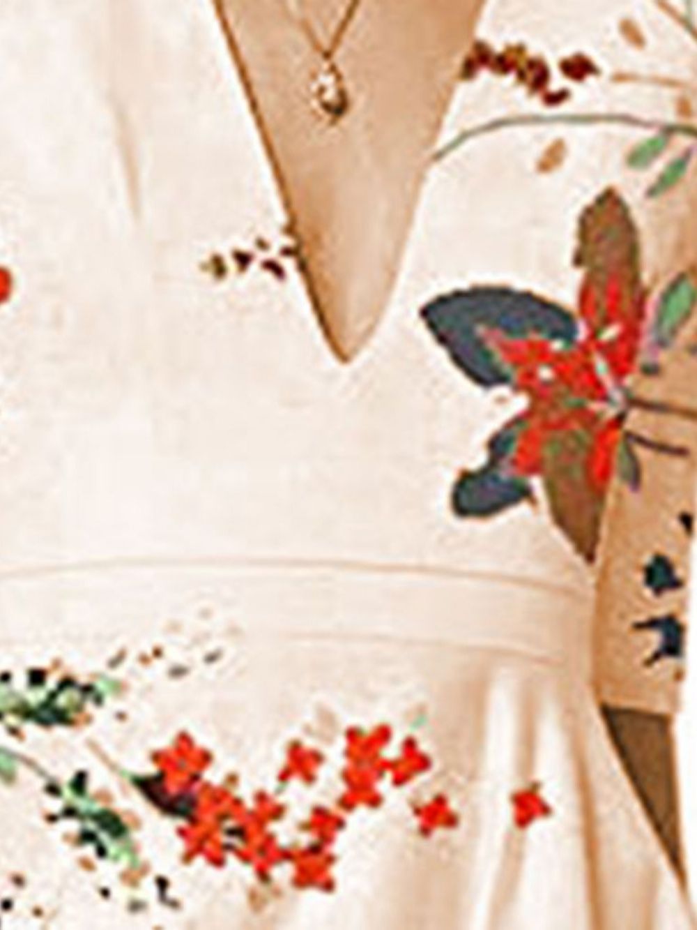 Uitbreiding Met Halflange Mouwen Halflange Bloemenjurk Met Bloemenprint